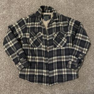 Grizzly Mountain Sherpa Lined Flannel Jacket - Size M